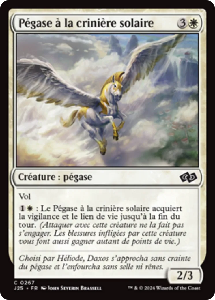 Pégase à la crinière solaire — Foundations Jumpstart — Magic: The Gathering