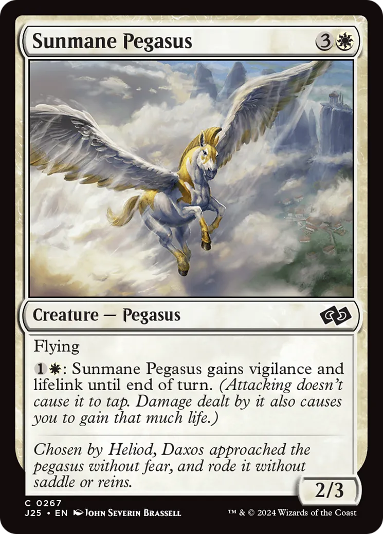 Sunmane Pegasus — Foundations Jumpstart — Magic: The Gathering