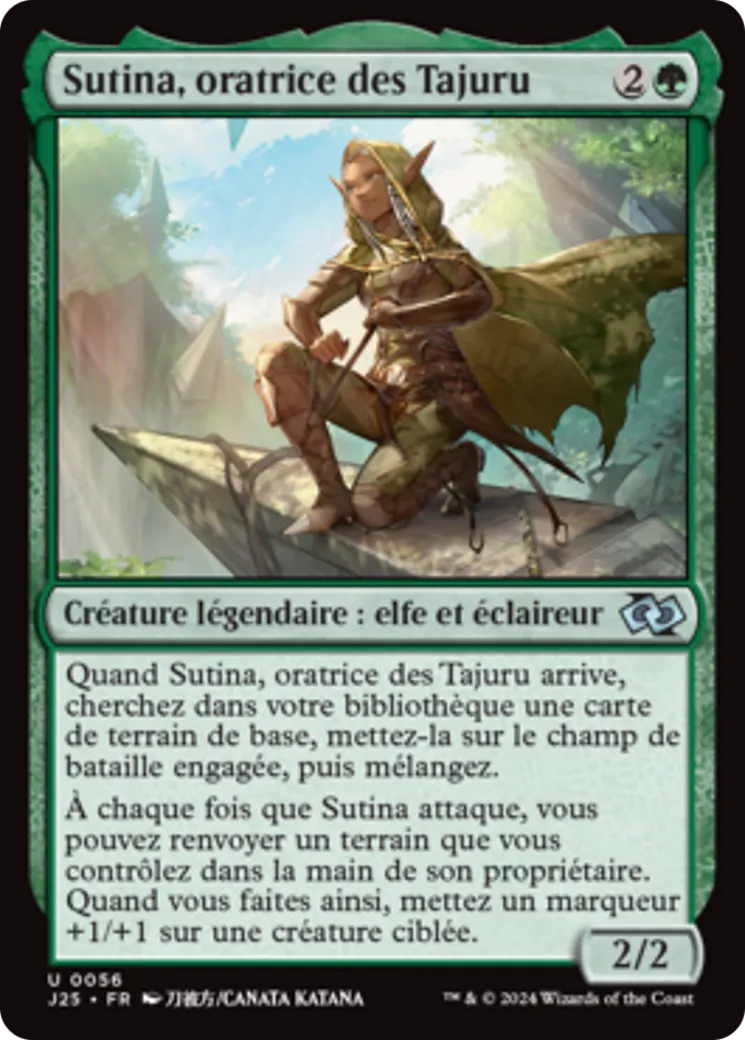 Sutina, oratrice des Tajuru — Foundations Jumpstart — Magic: The Gathering