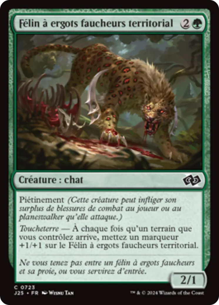 Félin à ergots faucheurs territorial — Foundations Jumpstart — Magic: The Gathering