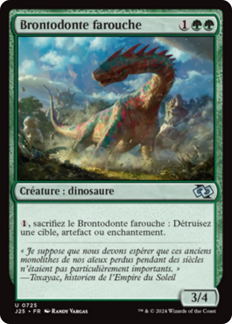 Brontodonte farouche — Foundations Jumpstart — Magic: The Gathering