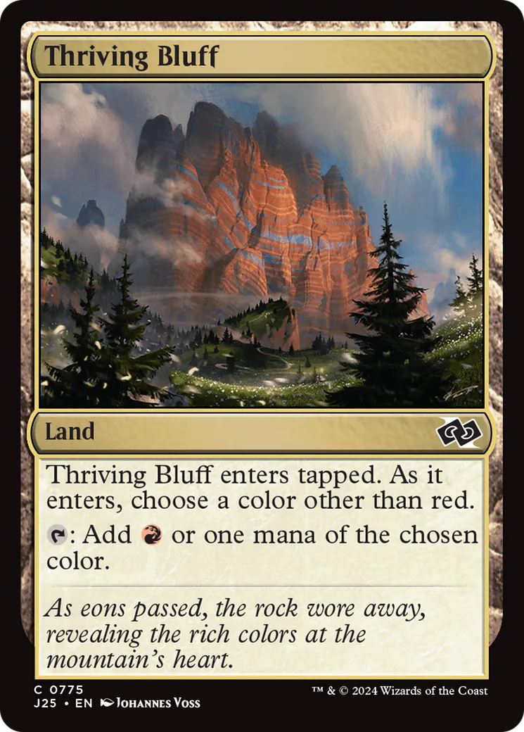 Thriving Bluff — Foundations Jumpstart — Magic: The Gathering
