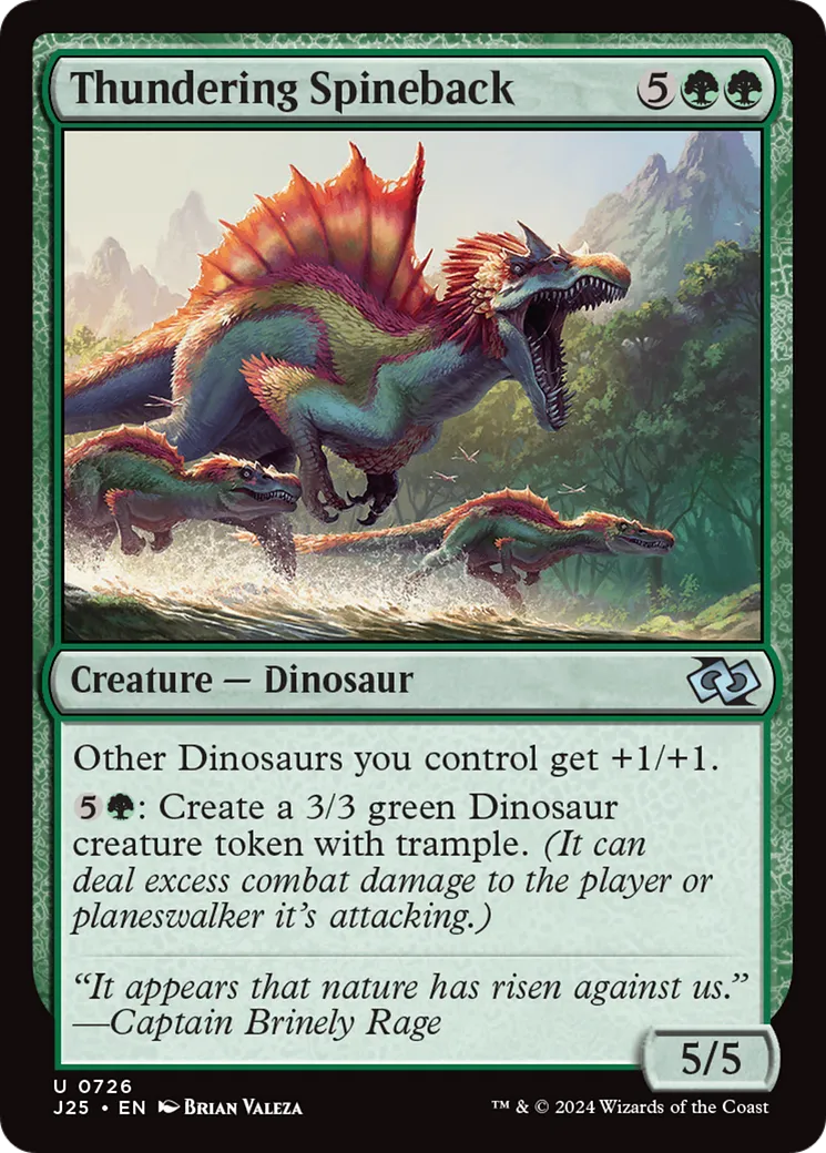 Thundering Spineback — Foundations Jumpstart — Magic: The Gathering