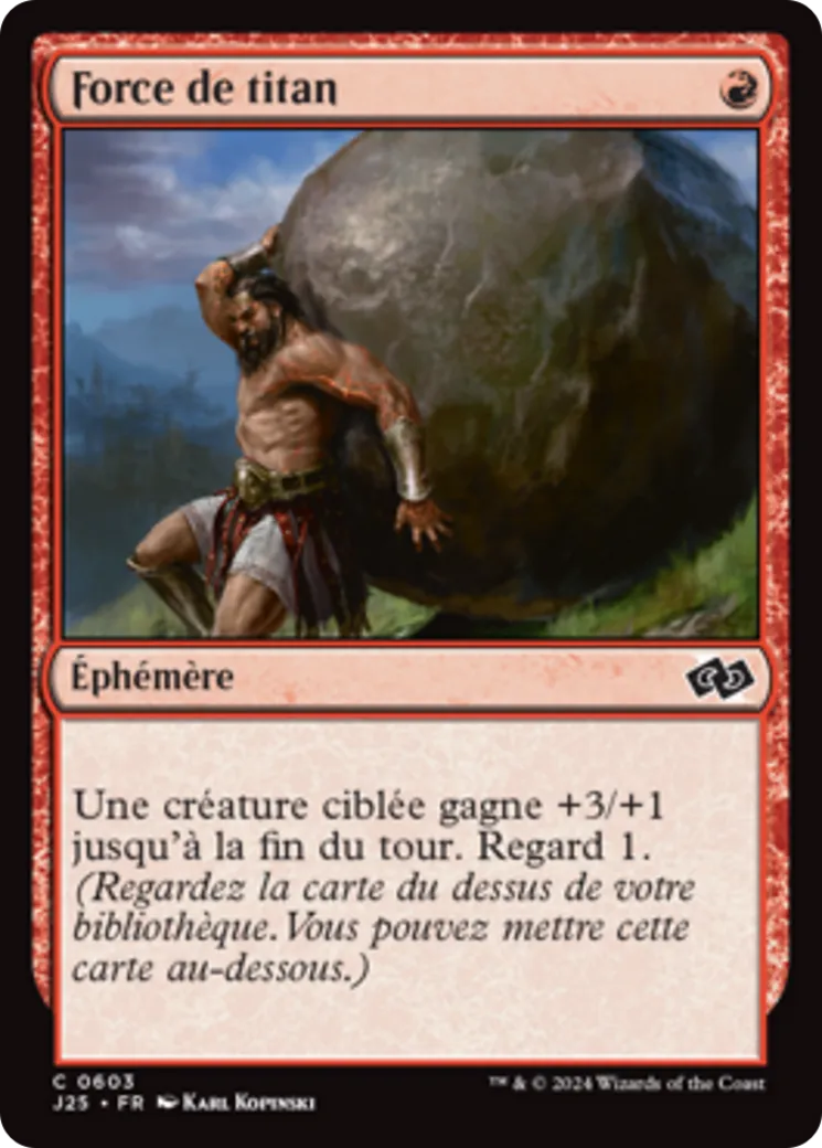 Force de titan — Foundations Jumpstart — Magic: The Gathering