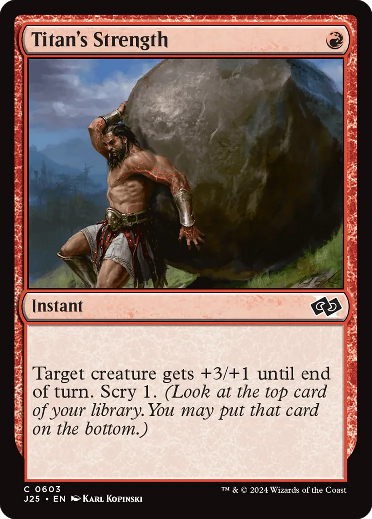 Titan's Strength — Foundations Jumpstart — Magic: The Gathering