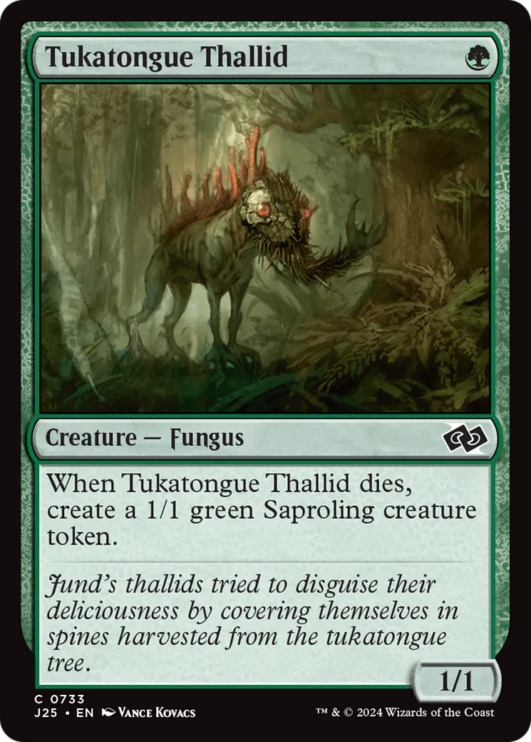 Tukatongue Thallid — Foundations Jumpstart — Magic: The Gathering