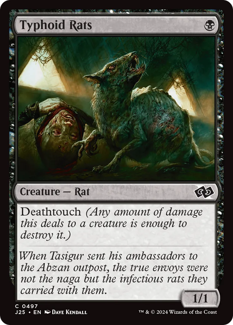 Typhoid Rats — Foundations Jumpstart — Magic: The Gathering