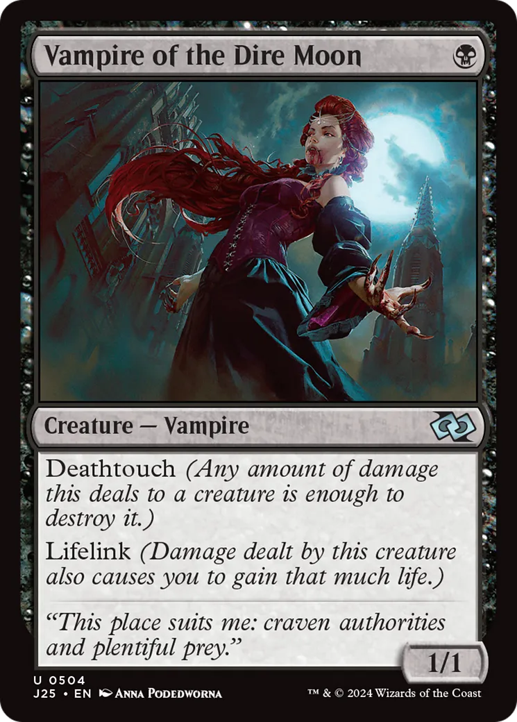 Vampire de la lune sinistre — Foundations Jumpstart — Magic: The Gathering