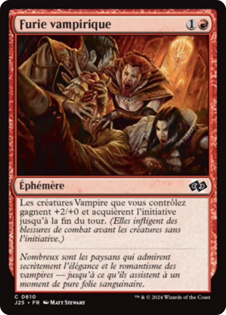 Furie vampirique — Foundations Jumpstart — Magic: The Gathering