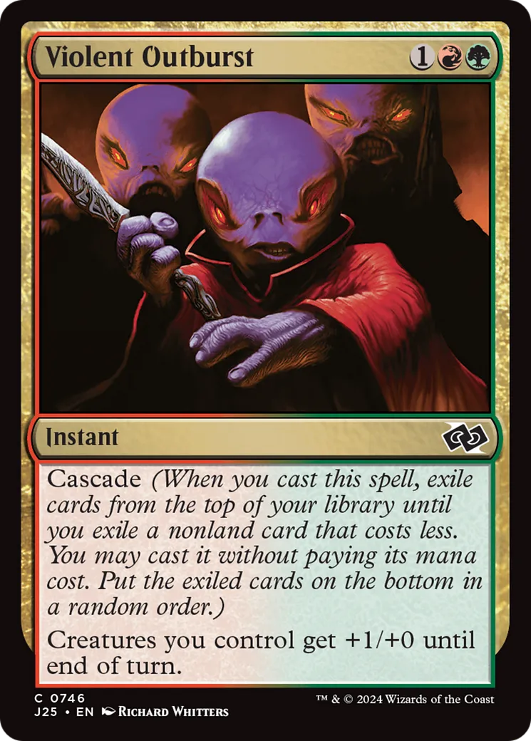 Violent Outburst — Foundations Jumpstart — Magic: The Gathering