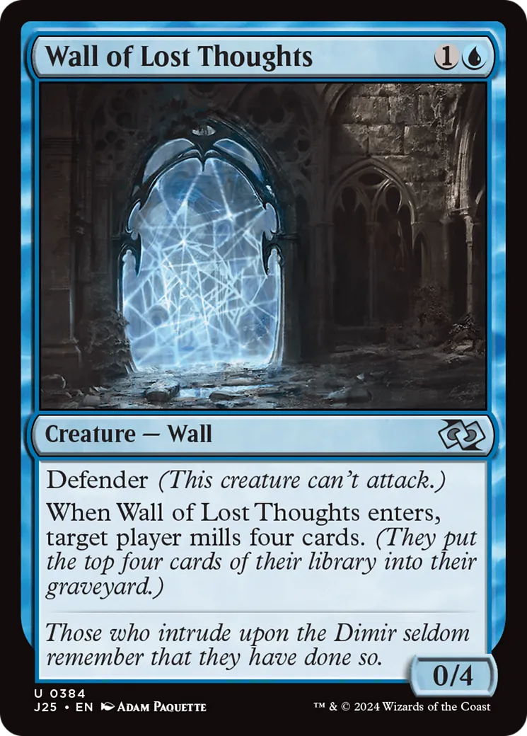 Wall of Lost Thoughts — Foundations Jumpstart — Magic: The Gathering
