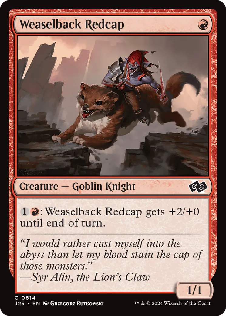 Bonnet-rouge à dos de belette — Foundations Jumpstart — Magic: The Gathering