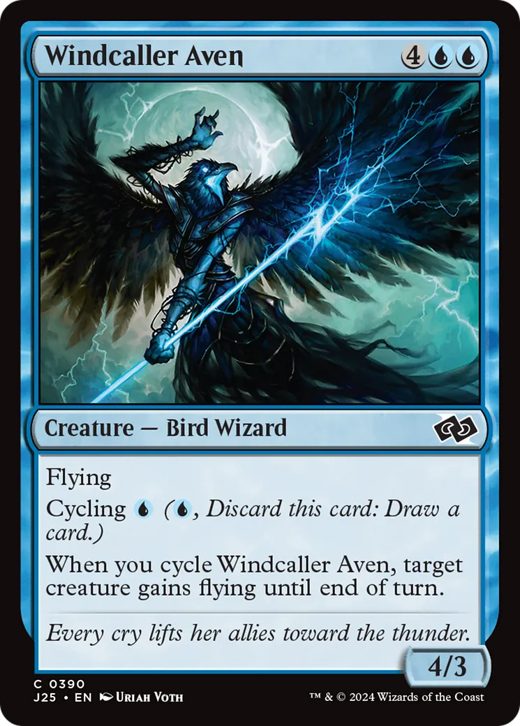 Windcaller Aven — Foundations Jumpstart — Magic: The Gathering
