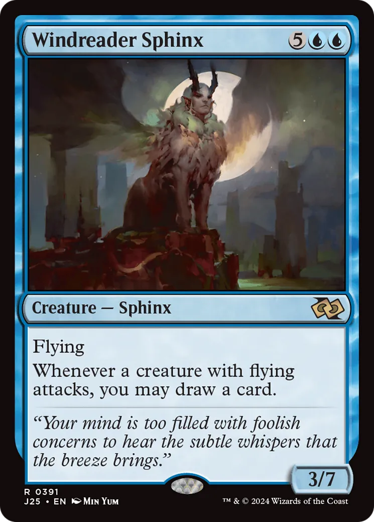 Windreader Sphinx — Foundations Jumpstart — Magic: The Gathering