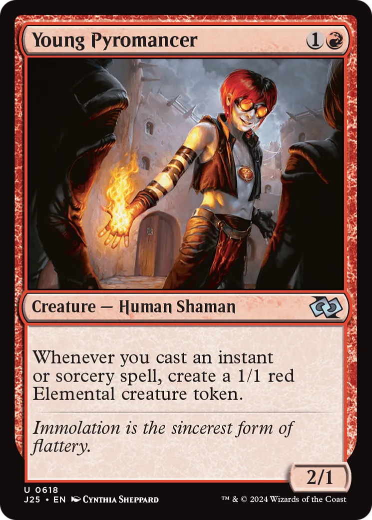 Young Pyromancer — Foundations Jumpstart — Magic: The Gathering