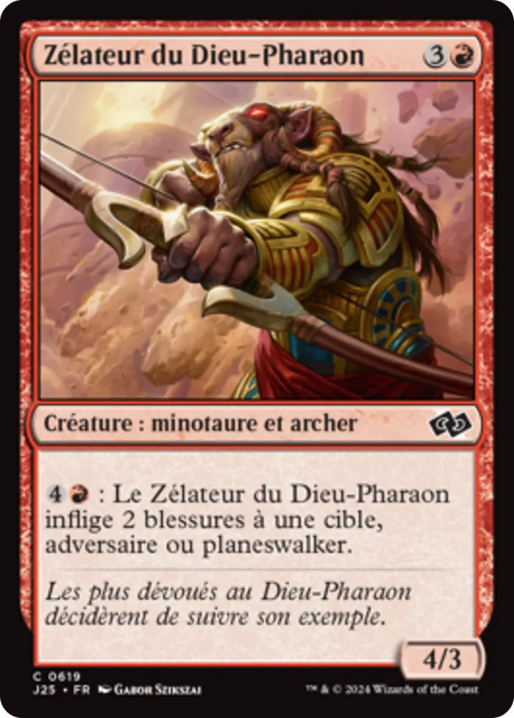 Zélateur du Dieu-Pharaon — Foundations Jumpstart — Magic: The Gathering