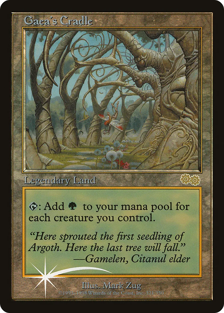 Gaea's Cradle — Judge Gift Cards 1998 — Magic: The Gathering