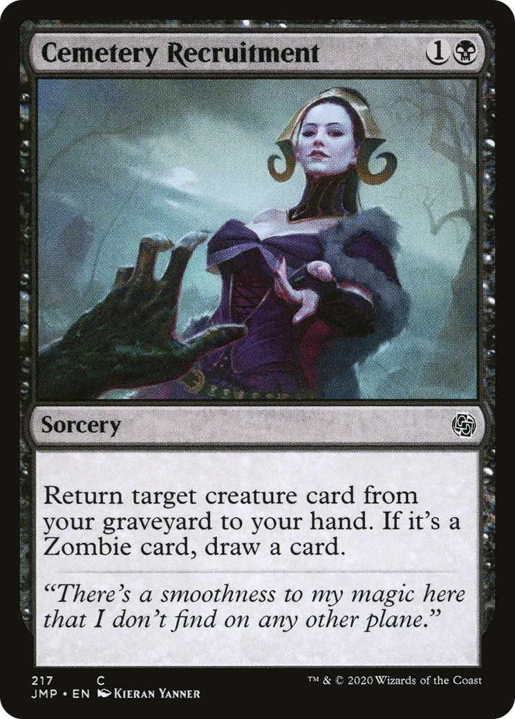 Recrutement au cimetière — Jumpstart — Magic: The Gathering