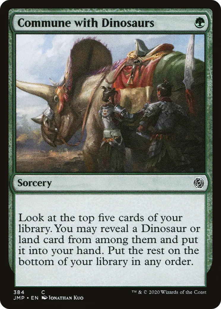 Commune with Dinosaurs from Jumpstart - Magic: The Gathering