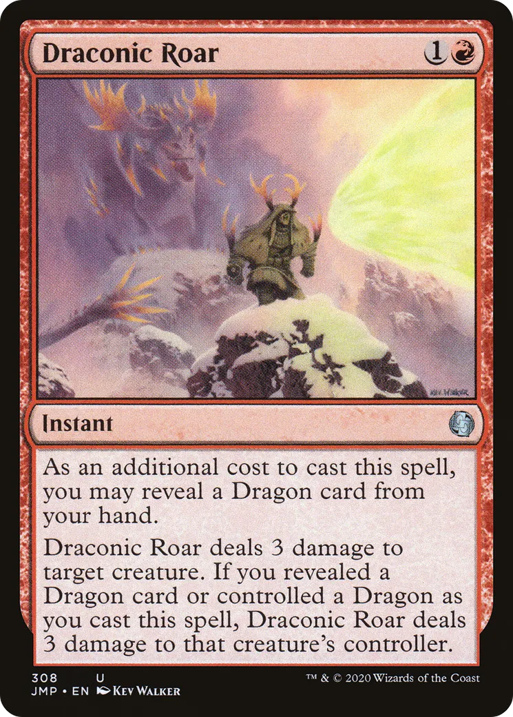 Draconic Roar — Jumpstart — Magic: The Gathering