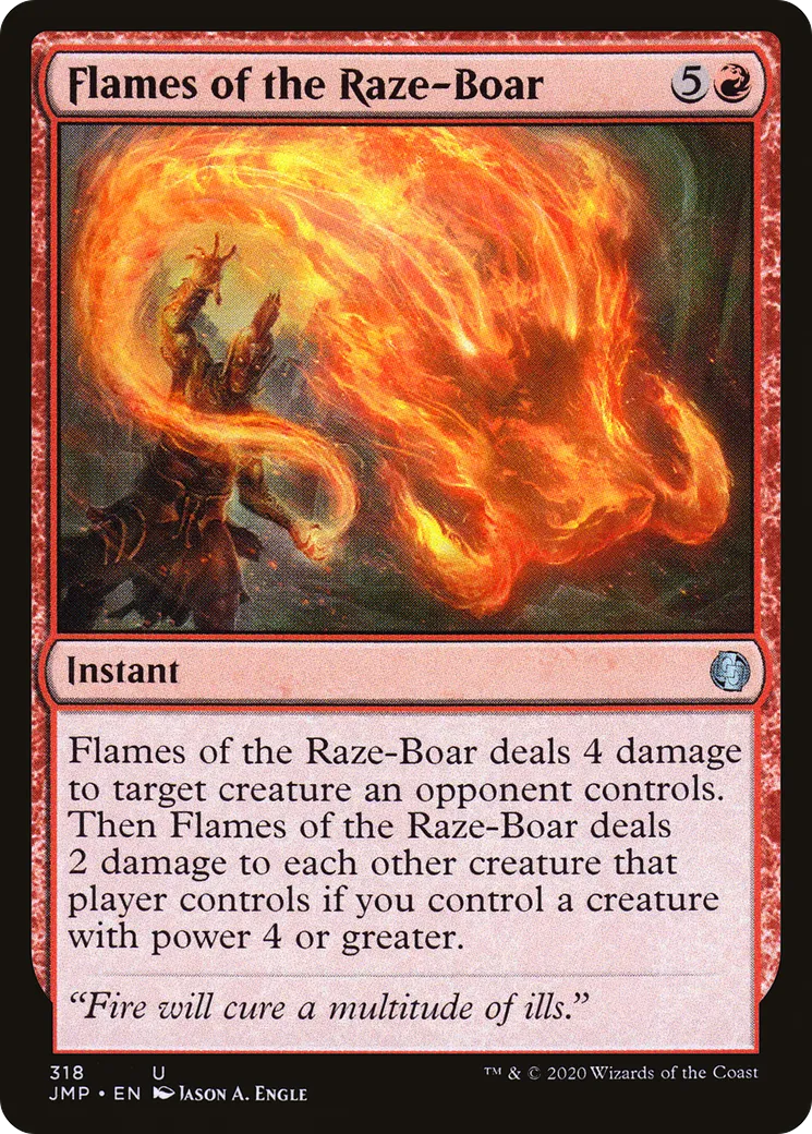 Flammes du Sanglier terrasseur — Jumpstart — Magic: The Gathering