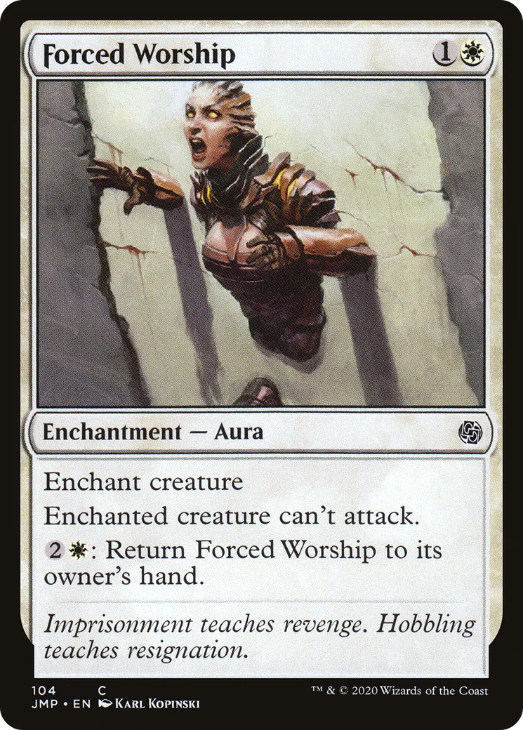 Forced Worship — Jumpstart — Magic: The Gathering