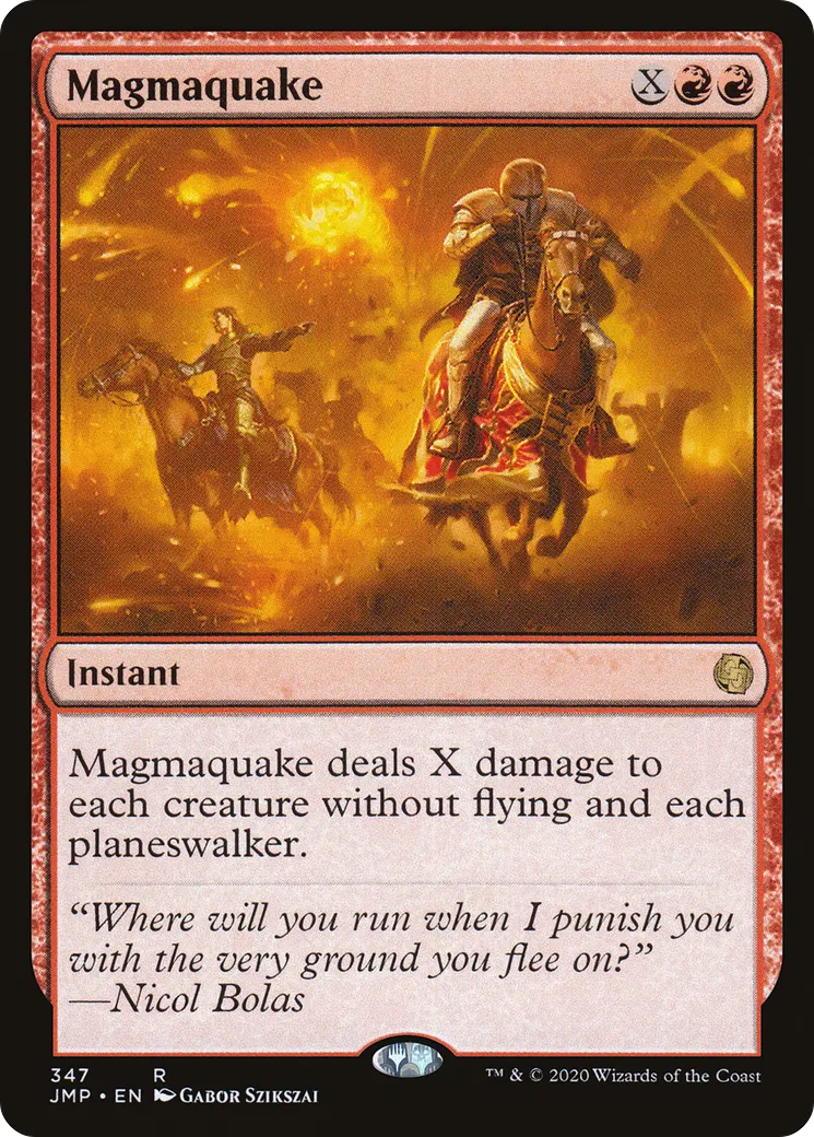 Tremblement de lave — Jumpstart — Magic: The Gathering