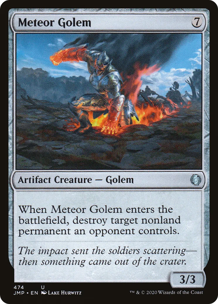 Meteor Golem — Jumpstart — Magic: The Gathering