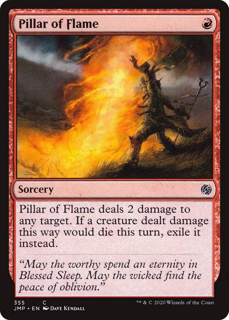 Pilier de flammes — Jumpstart — Magic: The Gathering