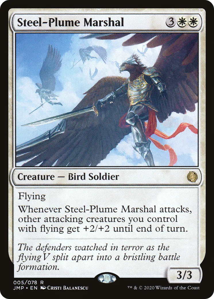 Steel-Plume Marshal — Jumpstart — Magic: The Gathering