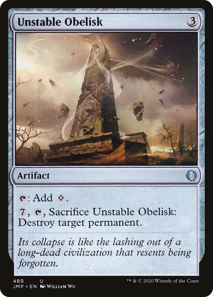 Obélisque instable — Jumpstart — Magic: The Gathering