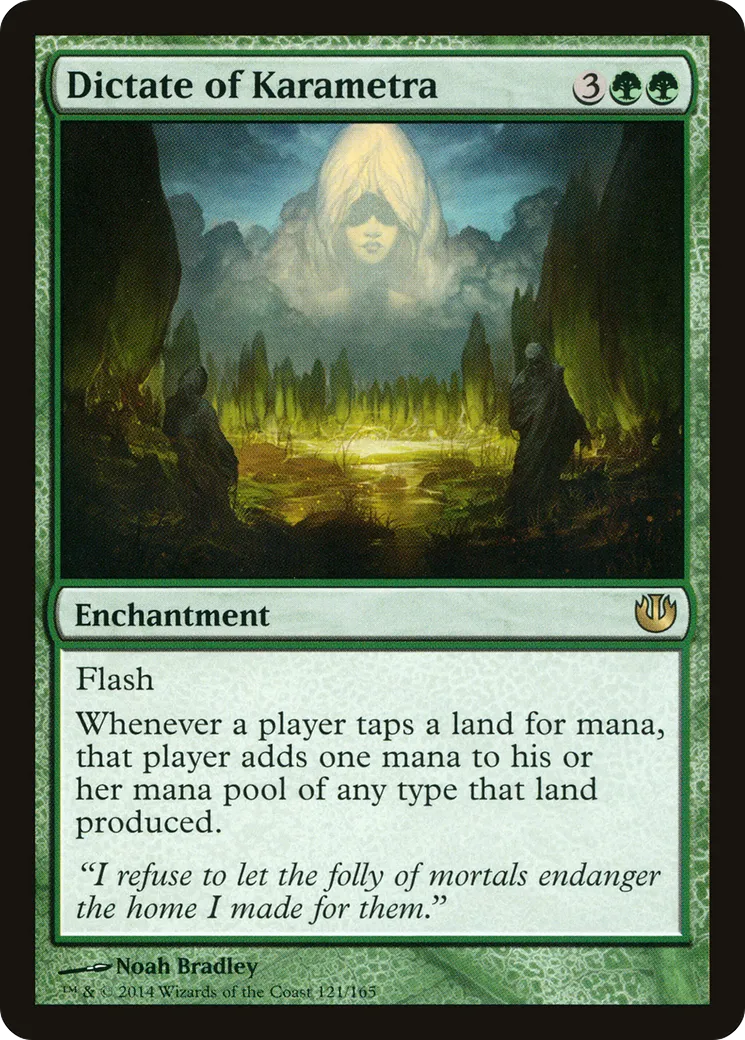 Dictate of Karametra — Journey into Nyx — Magic: The Gathering