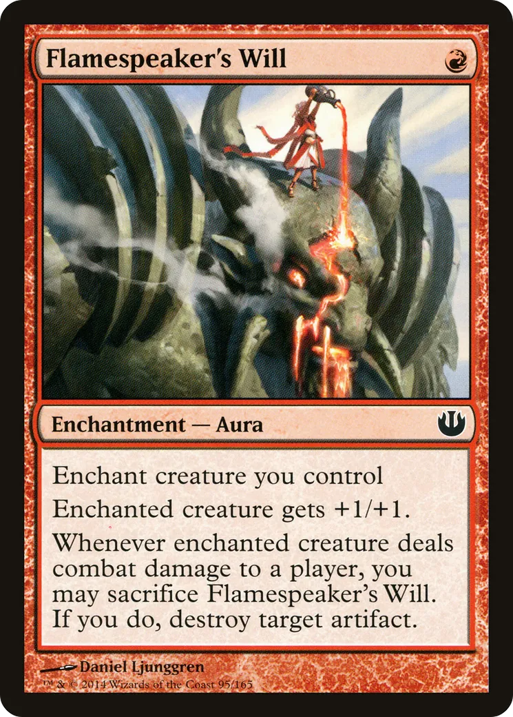 Volonté de l'oratrice de feu — Journey into Nyx — Magic: The Gathering