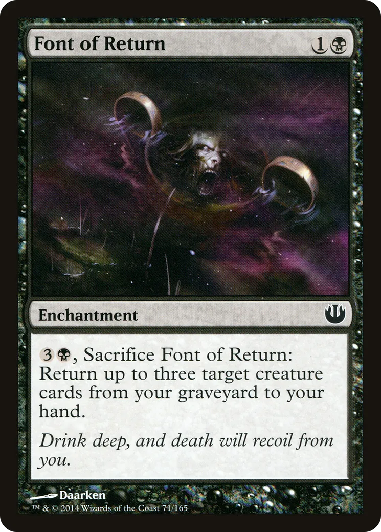 Font of Return — Journey into Nyx — Magic: The Gathering