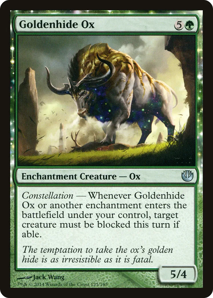 Goldenhide Ox — Journey into Nyx — Magic: The Gathering