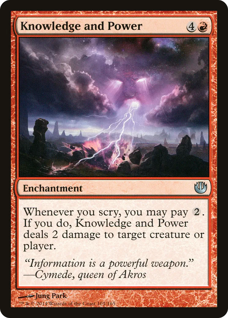 Savoir et puissance — Journey into Nyx — Magic: The Gathering