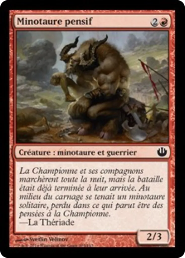 Minotaure pensif — Journey into Nyx — Magic: The Gathering