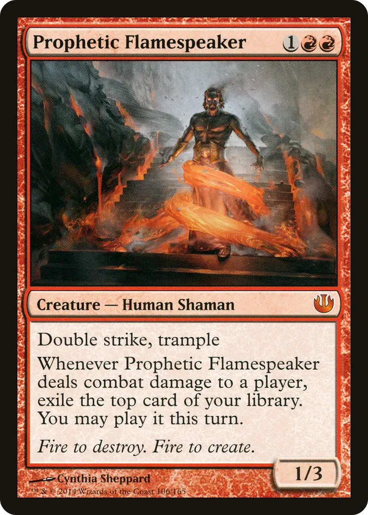 Prophetic Flamespeaker — Journey into Nyx — Magic: The Gathering