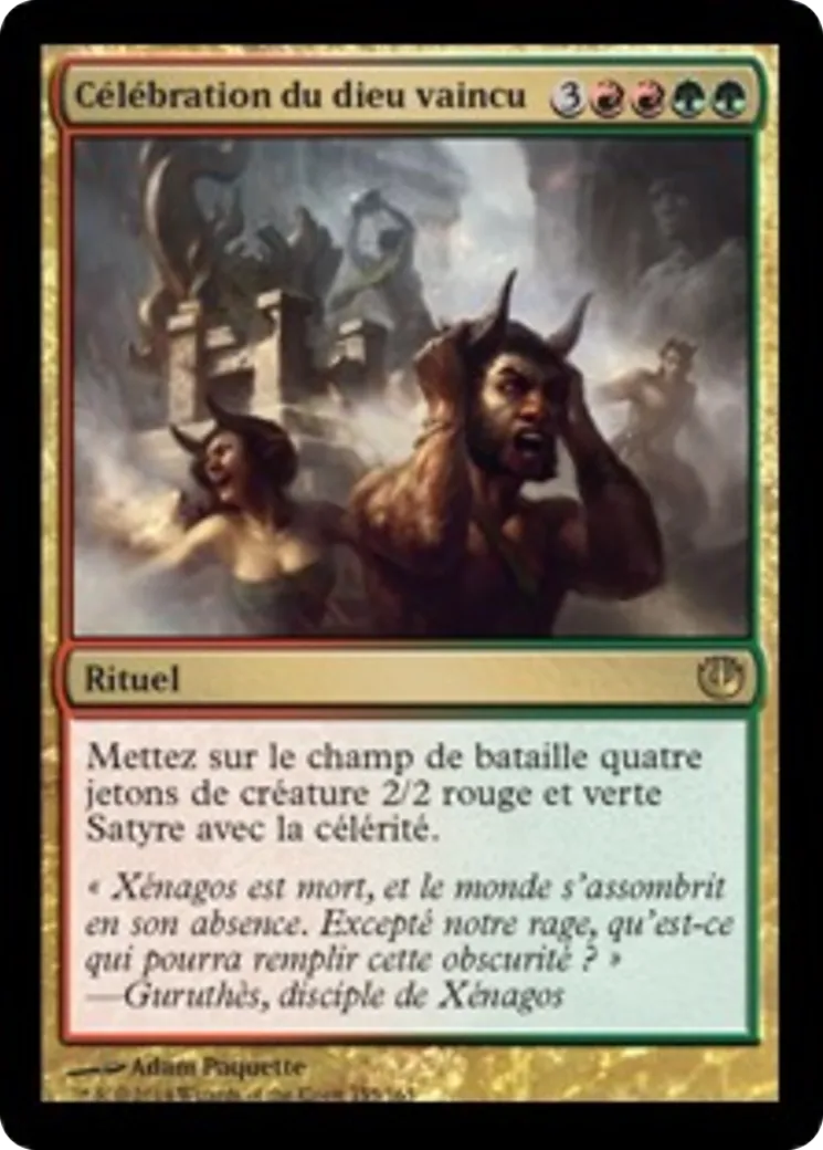 Célébration du dieu vaincu — Journey into Nyx — Magic: The Gathering