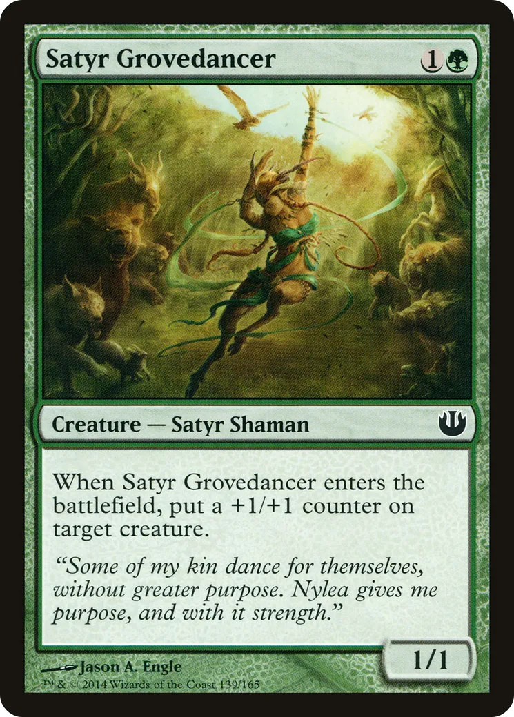 Dansebosquet satyre — Journey into Nyx — Magic: The Gathering