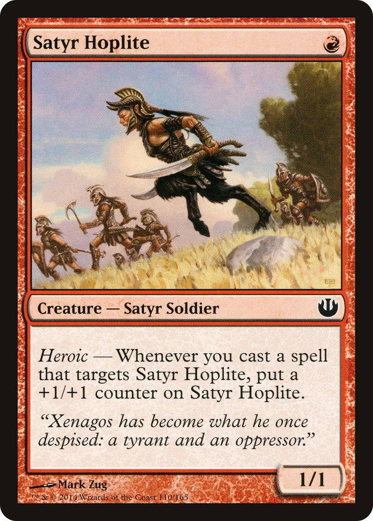 Hoplite satyre — Journey into Nyx — Magic: The Gathering