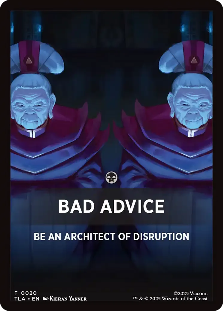 Bad Advice — Avatar: The Last Airbender Jumpstart Front Cards — Magic: The Gathering