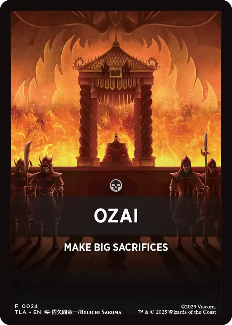 Ozai — Avatar: The Last Airbender Jumpstart Front Cards — Magic: The Gathering