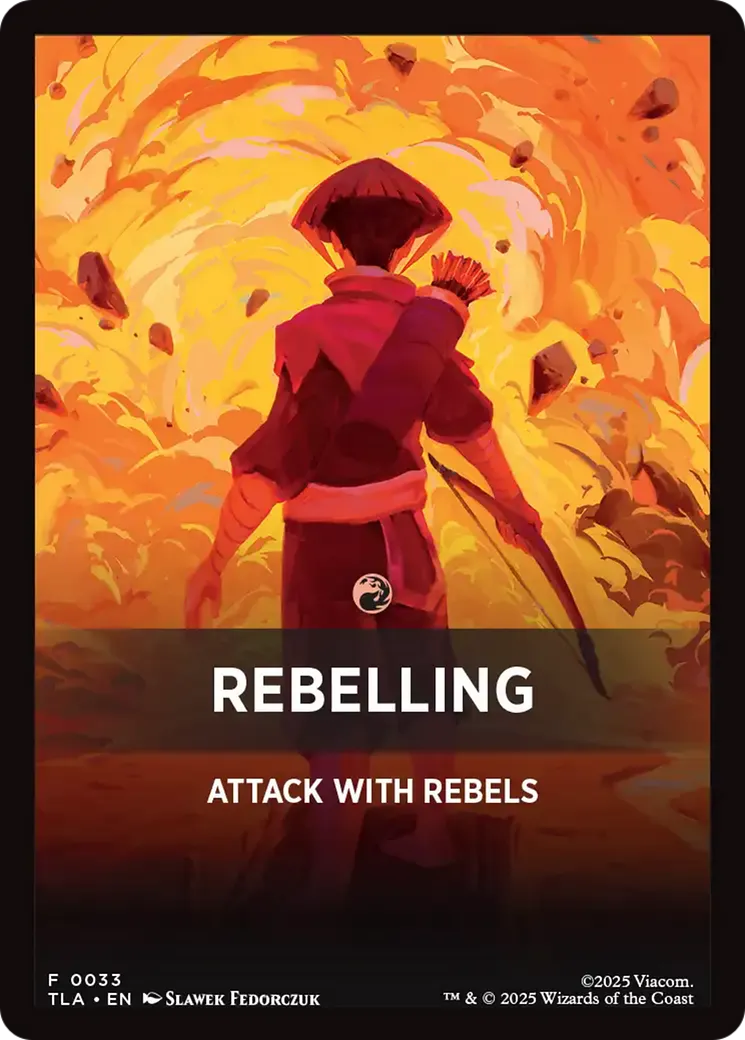 Rebelling — Avatar: The Last Airbender Jumpstart Front Cards — Magic: The Gathering