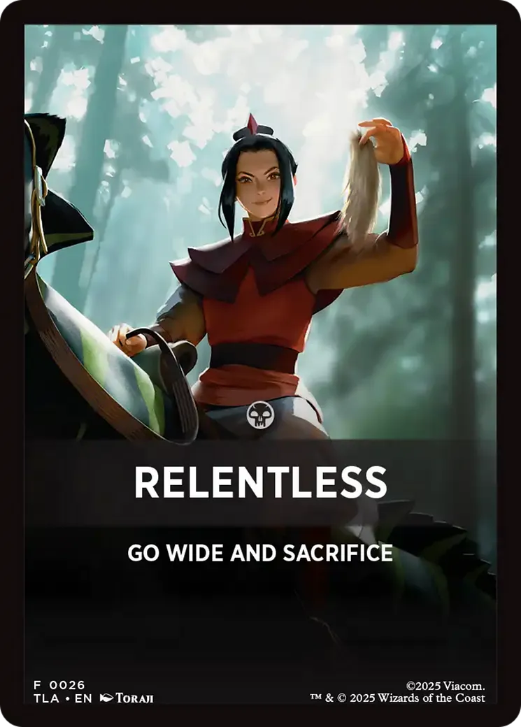 Relentless — Avatar: The Last Airbender Jumpstart Front Cards — Magic: The Gathering