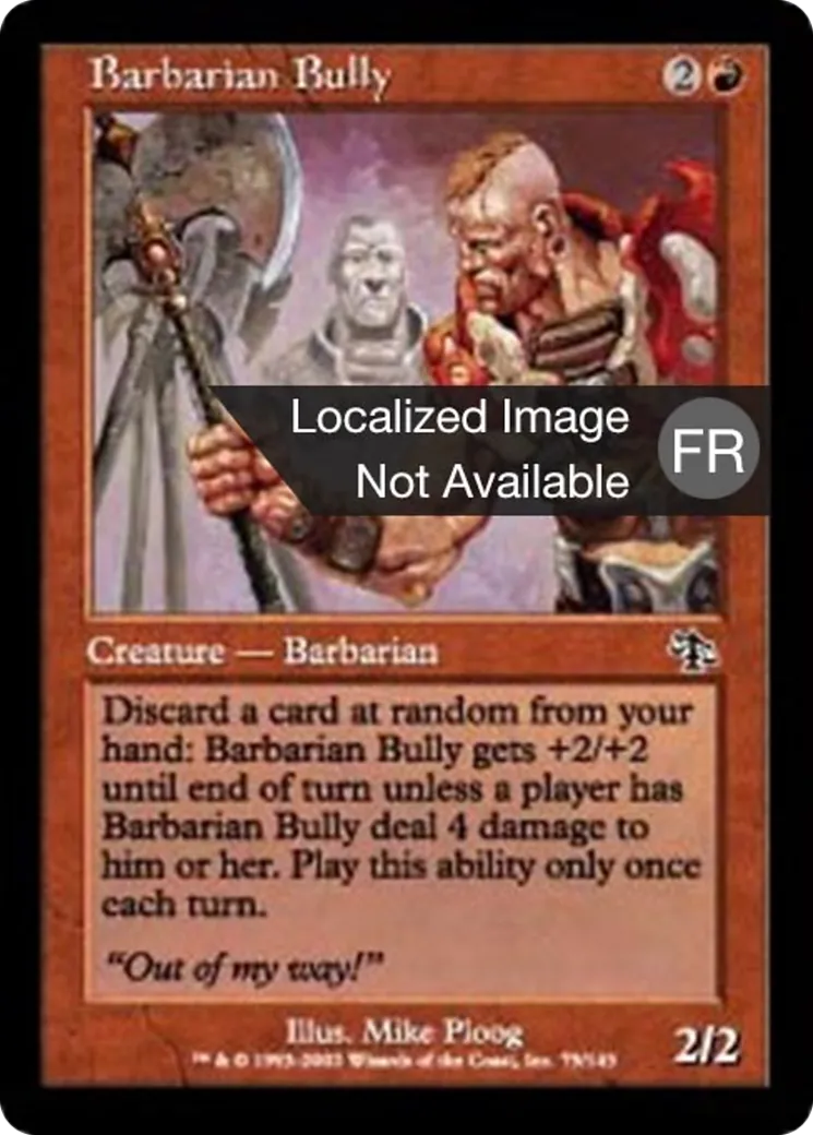 Barbare bravache — Judgment — Magic: The Gathering