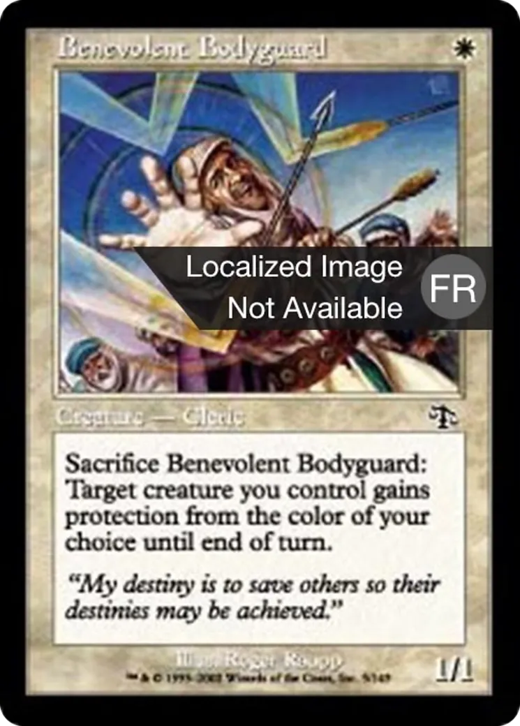 Garde du corps bienveillant — Judgment — Magic: The Gathering