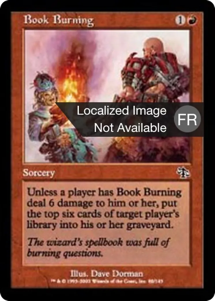 Autodafé de livres — Judgment — Magic: The Gathering