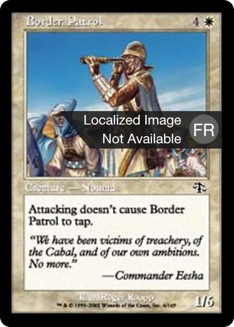 Patrouille frontalière — Judgment — Magic: The Gathering