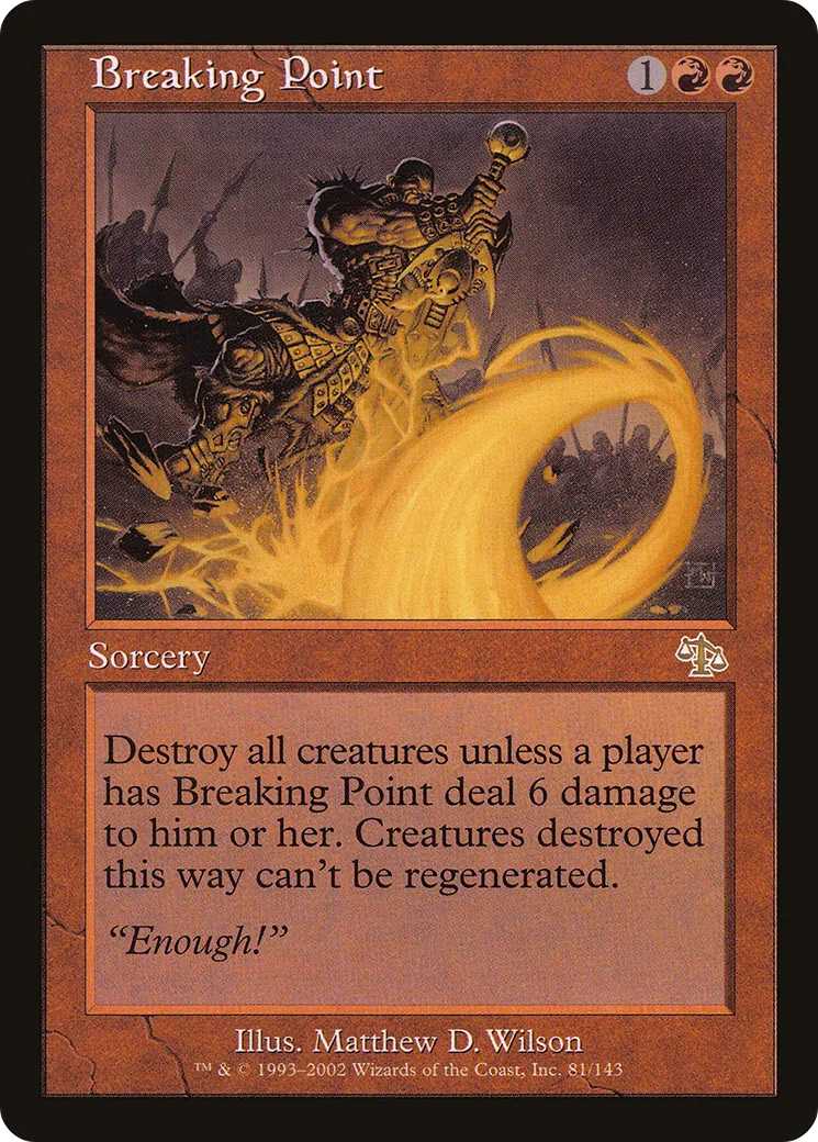 Breaking Point — Judgment — Magic: The Gathering